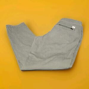 Vuori Ripstop Army Green Pants Drawstring VW401 Zipped Pockets Elastic Waist M